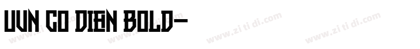UVN Co Dien Bold字体转换